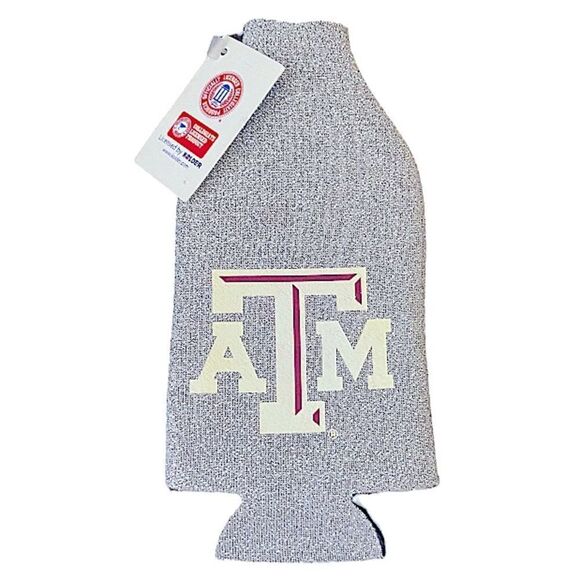 Kolder NCAA Texas A&M Glitter Bottle Koozie 12 oz Aggies Football Collectible - Picture 2 of 3